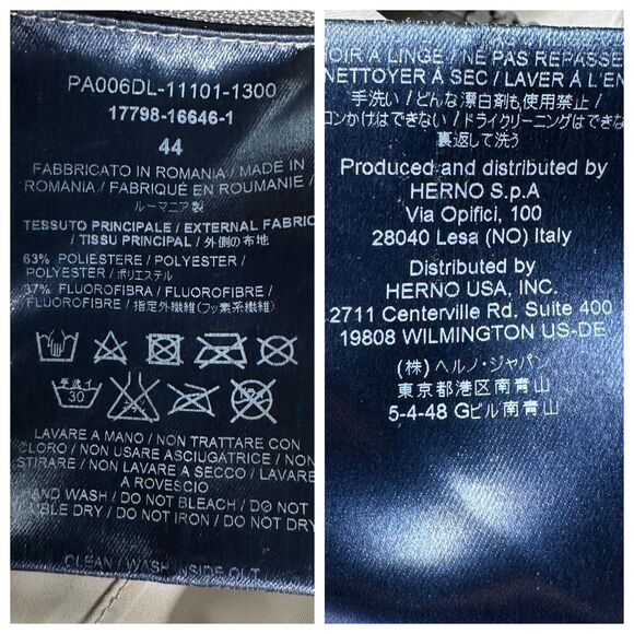 Herno Laminar GORE-TEX Paclite A-Line Hooded Waterproof Jacket M 8 RARE - Picture 13 of 16